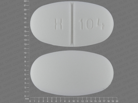 H 104: (23155-104) Metformin Hydrochloride 1000 mg Oral Tablet by Proficient Rx Lp