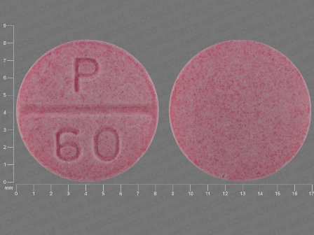 P 60: (23155-113) Propranolol Hydrochloride 50 mg by Remedyrepack Inc.