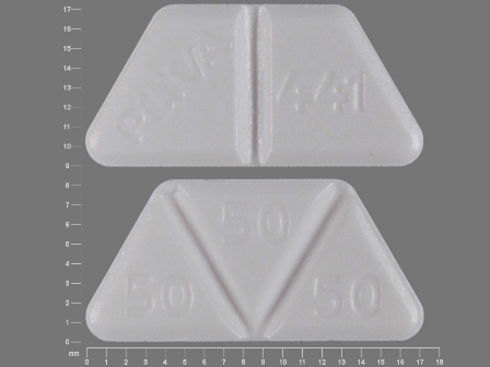 PLIVA 441 50 50 50: (24236-127) Trazodone Hydrochloride 150 mg Oral Tablet by Remedyrepack Inc.