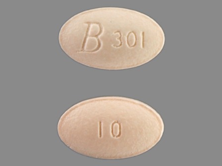 B301 10: (24658-301) Simvastatin 10 mg Oral Tablet by Blu Pharmaceuticals, LLC