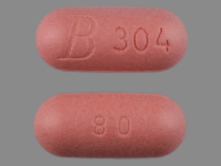 B304 80: (24658-304) Simvastatin 80 mg Oral Tablet by Blu Pharmaceuticals, LLC