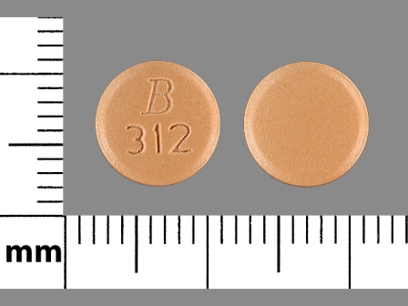 B 312 round pill