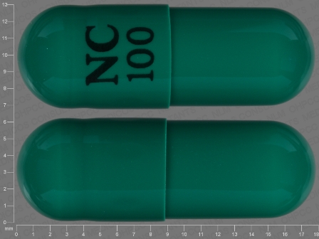 NC 100: (29033-019) Carbamazepine 100 mg 12 Hr Extended Release Capsule by Golden State Medical Supply, Inc.