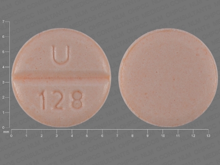 U 128: (29300-128) Hydrochlorothiazide 25 mg Oral Tablet by Nucare Pharmaceuticals, Inc.