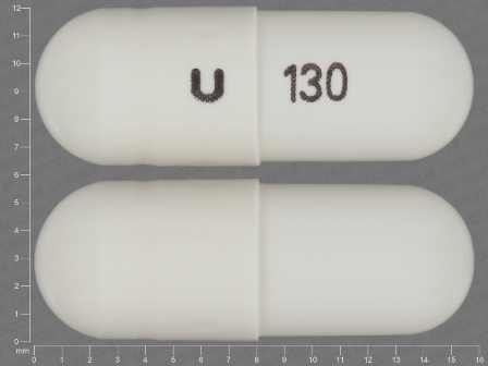 U 130: (29300-130) Hydrochlorothiazide 12.5 mg Oral Capsule by Nucare Pharmaceuticals, Inc.