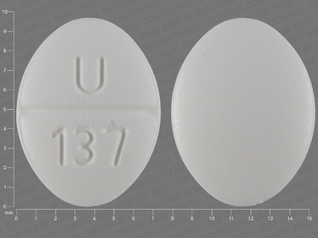 U 137: (29300-137) Clonidine Hydrochloride .3 mg Oral Tablet by Ncs Healthcare of Ky, Inc Dba Vangard Labs