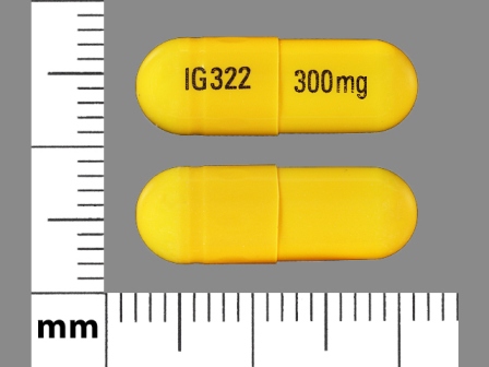 IG322 300mg: (31722-222) Gabapentin 300 mg Oral Capsule by Redpharm Drug, Inc.
