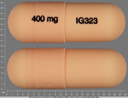 IG323 400mg: (31722-223) Gabapentin 400 mg Oral Capsule by Blenheim Pharmacal, Inc.