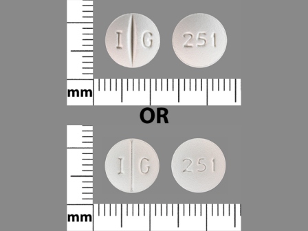 251 IG: (31722-251) Escitalopram (As Escitalopram Oxalate) 20 mg Oral Tablet by Camber Pharmaceuticals