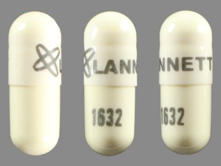 LANNETT 1632: (42291-841) Hctz 25 mg / Triamterene 37.5 mg Oral Capsule by Avkare, Inc.