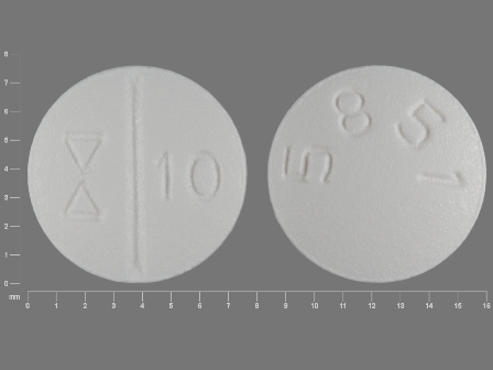 5851 10: (42708-022) Escitalopram 10 mg Oral Tablet, Film Coated by Qpharma Inc