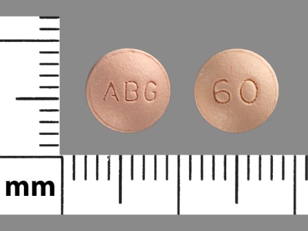 ABG 60: (42858-803) Morphine Sulfate Extended Release 60 mg Oral Tablet, Film Coated, Extended Release by Major Pharmaceuticals