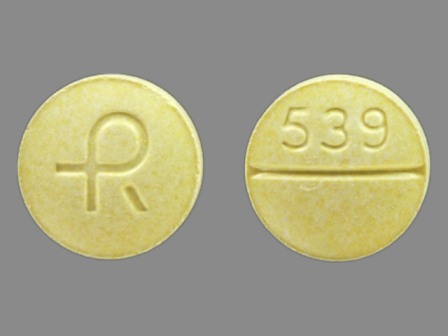 R 539: (43353-510) Carbidopa 25 mg / L-dopa 100 mg Oral Tablet by Aphena Pharma Solutions - Tennessee, Inc.