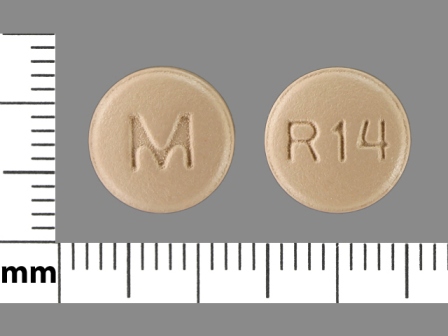 M R14: (43353-754) Risperidone 4 mg Oral Tablet, Film Coated by Aphena Pharma Solutions - Tennessee, LLC