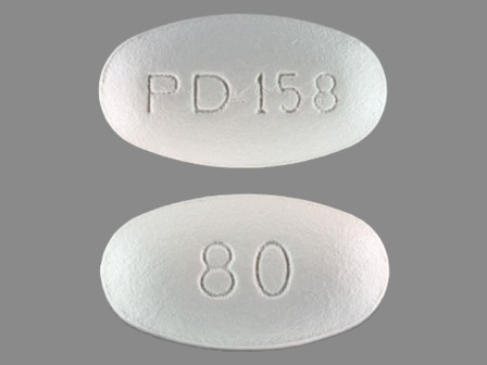 PD 158 80: (43353-827) Atorvastatin (As Atorvastatin Calcium) 80 mg Oral Tablet by Aphena Pharma Solutions - Tennessee, LLC