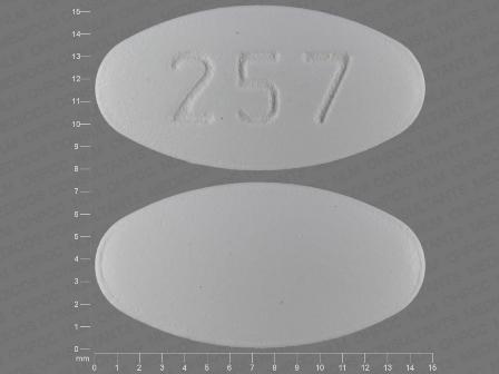 257: (43547-257) Carvedilol 25 mg Oral Tablet by Marlex Pharmaceuticals Inc