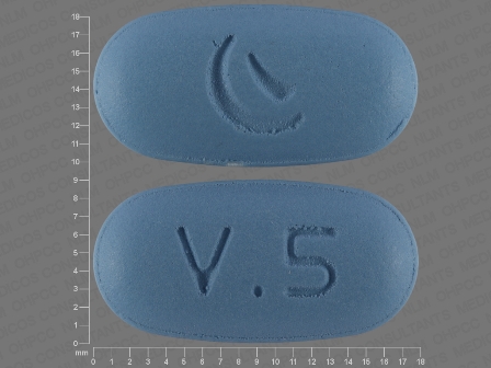 V 5: (45963-558) Valacyclovir (As Valacyclovir Hydrochloride) 500 mg Oral Tablet by Actavis Inc.