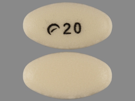 20: (45963-569) Pantoprazole 20 mg (As Pantoprazole Sodium Sesquihydrate 22.56 mg) Delayed Releasetablet by Actavis Inc.