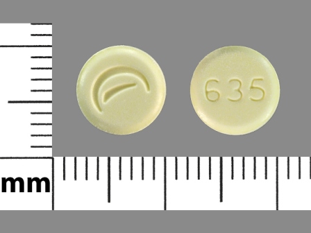 635: (45963-635) Lovastatin 40 mg Oral Tablet by Ncs Healthcare of Ky, Inc Dba Vangard Labs