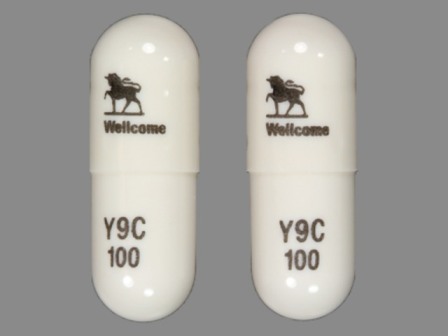 Wellcome Y9C 100: (49702-211) Retrovir 100 mg Oral Capsule by Viiv Healthcare Company