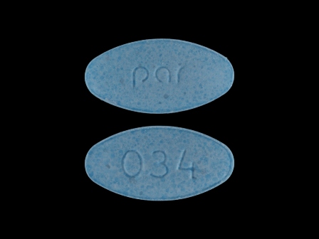 Par 034 Blue Oval Pill
