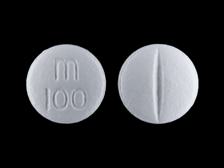 m 100: (49884-406) 24 Hr Metoprolol Succinate 100 mg (As Metoprolol Succinate 95 mg Equivalent To 100 mg Metoprolol Tartrate) Extended Release Tablet by Remedyrepack Inc.
