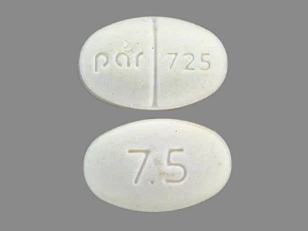 Par 725 7 5: (49884-725) Buspirone Hydrochloride 7.5 mg Oral Tablet by Par Pharmaceutical Inc.