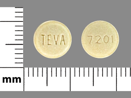 TEVA 7201: (51079-458) Pravastatin Sodium 20 mg Oral Tablet by Mylan Institutional Inc.