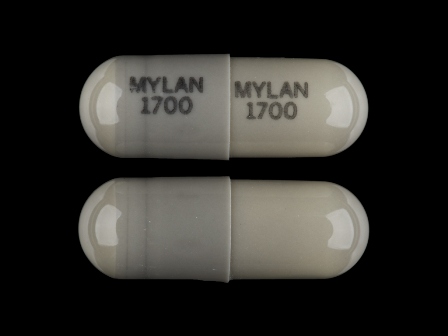 MYLAN 1700: (51079-585) Nitrofurantoin 100 mg (Nitrofurantoin Macrocrystals 25 mg / Nitrofurantoin Monohydrate 75 mg) Oral Capsule by Udl Laboratories, Inc.