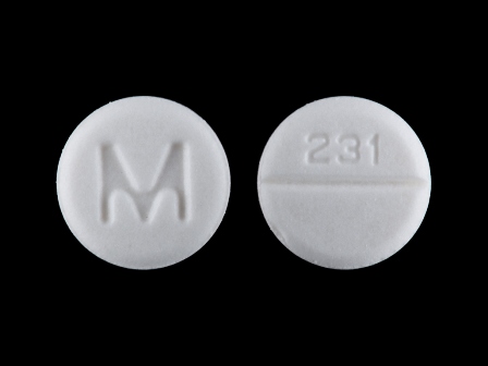 M 231: (51079-684) Atenolol 50 mg Oral Tablet by Mylan Institutional Inc.