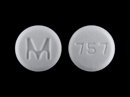 M 757: (51079-685) Atenolol 100 mg Oral Tablet by Mylan Institutional Inc.