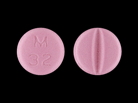 M 32: (51079-801) Metoprolol Tartrate 50 mg (As Metoprolol Succinate 47.5 mg) Oral Tablet by Mylan Institutional Inc.