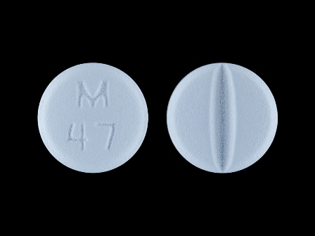 M 47: (51079-802) Metoprolol Tartrate 100 mg (As Metoprolol Succinate 95 mg) Oral Tablet by Mylan Institutional Inc.