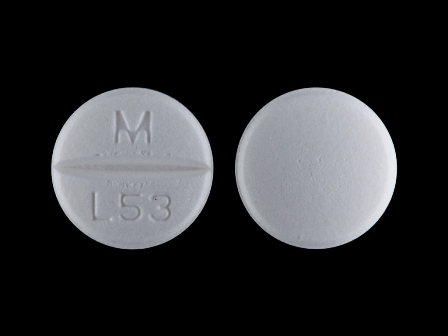 M L53: (51079-865) Lamotrigine 150 mg Oral Tablet by Mylan Institutional Inc.