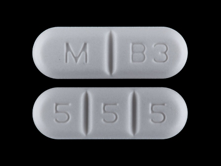 M B3 5 5 5: (51079-960) Buspirone Hydrochloride 15 mg Oral Tablet by Remedyrepack Inc.