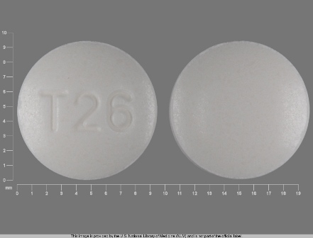 T26: (51672-4124) Carbamazepine 200 mg Chewable Tablet by Remedyrepack Inc.