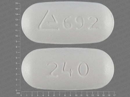 240 692: (52544-692) 24 Hr Diltiazem Hydrochloride 240 mg Extended Release Tablet by Watson Pharma, Inc.