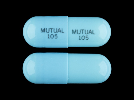 Mutual 105: (53489-119) Doxycycline (As Doxycycline Hyclate) 100 mg Oral Capsule by Mutual Pharmaceutical Company, Inc.
