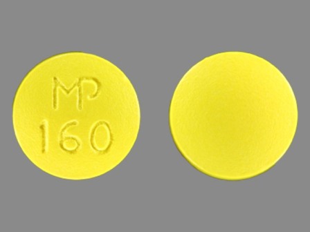 MP 160: (53489-500) Thioridazine 100 mg Oral Tablet by Mutual Pharmaceutical