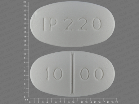 IP220 1000: (53746-220) Metformin Hydrochloride 1 Gm Oral Tablet by Amneal Pharmaceuticals, LLC