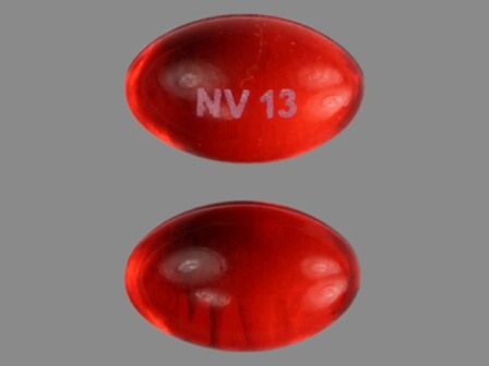 NV 13 round red gel bubble