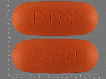 RDY 280: (55111-280) Levofloxacin 500 mg Oral Tablet, Film Coated by Cardinal Health
