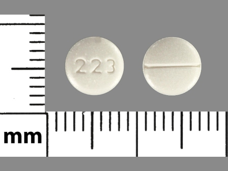 223: (57664-223) Oxycodone Hydrochloride 5 mg Oral Tablet by Caraco Pharmaceutical Laboratories, Ltd.