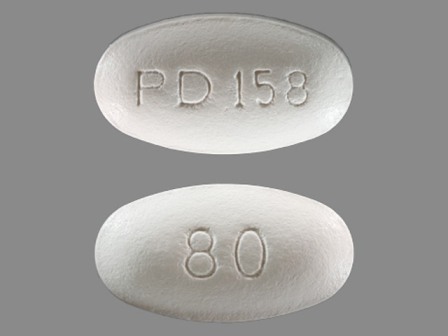 PD 158 80: (59762-0158) Atorvastatin (As Atorvastatin Calcium) 80 mg Oral Tablet by Greenstone LLC