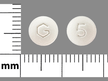5 G: (59762-0245) Donepezil Hydrochloride 5 mg Oral Tablet by Greenstone LLC