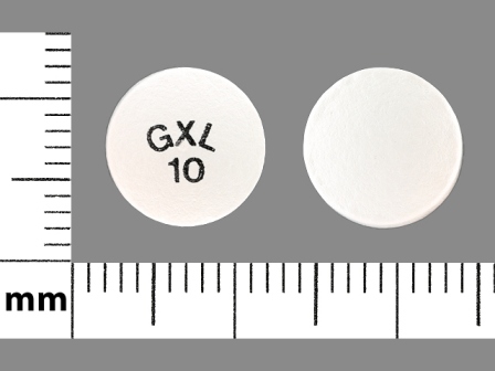 GXL 10: (59762-0542) Glipizide ER 10 mg 24 Hr Extended Release Tablet by Greenstone LLC