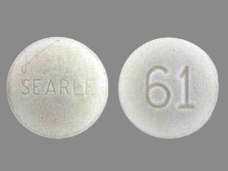 SEARLE 61: (59762-1061) Atropine Sulfate 0.025 mg / Diphenoxylate Hydrochloride 2.5 mg Oral Tablet by Greenstone LLC