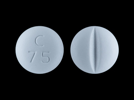 C 75: (59762-1302) Metoprolol Tartrate 100 mg (As Metoprolol Succinate 95 mg) Oral Tablet by Greenstone LLC