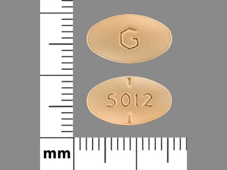 G 5012: (59762-5012) Spironolactone 50 mg Oral Tablet by Greenstone LLC