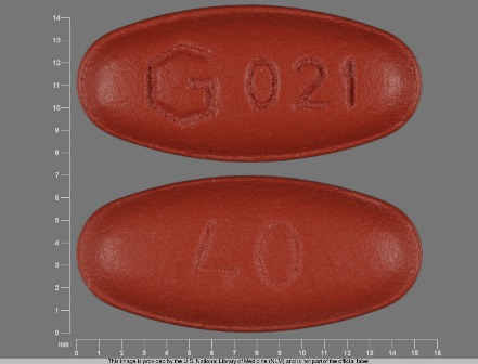 G 021 40: (59762-5022) Quinapril (As Quinapril Hydrochloride) 40 mg Oral Tablet by Greenstone LLC